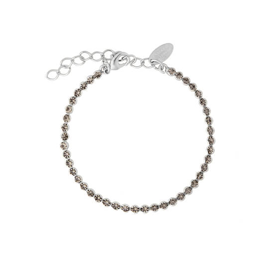 Siri bracelet black diamond rhodium