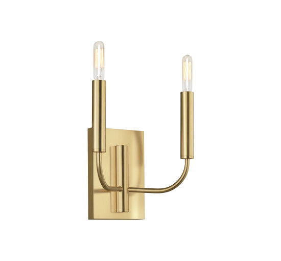 null - Brianna Double Sconce Brass