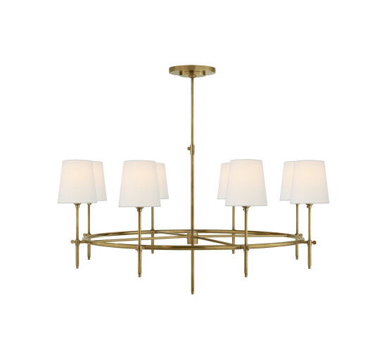 null - Bryant Large Ring Chandelier Antique Brass