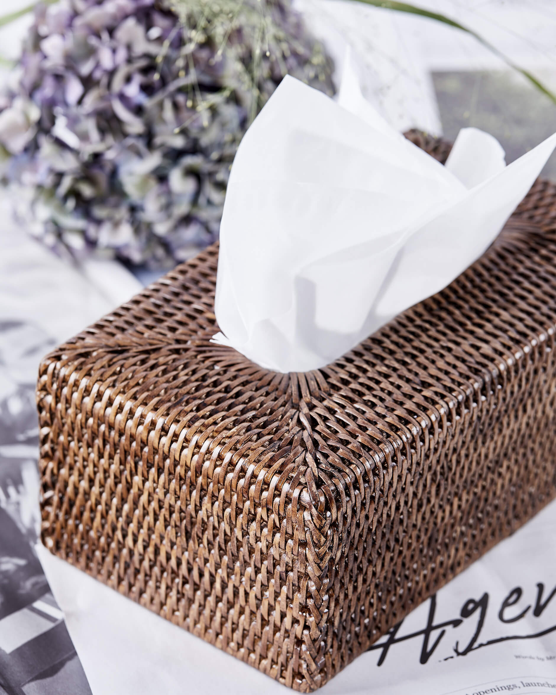 Cognac servettlåda rotting