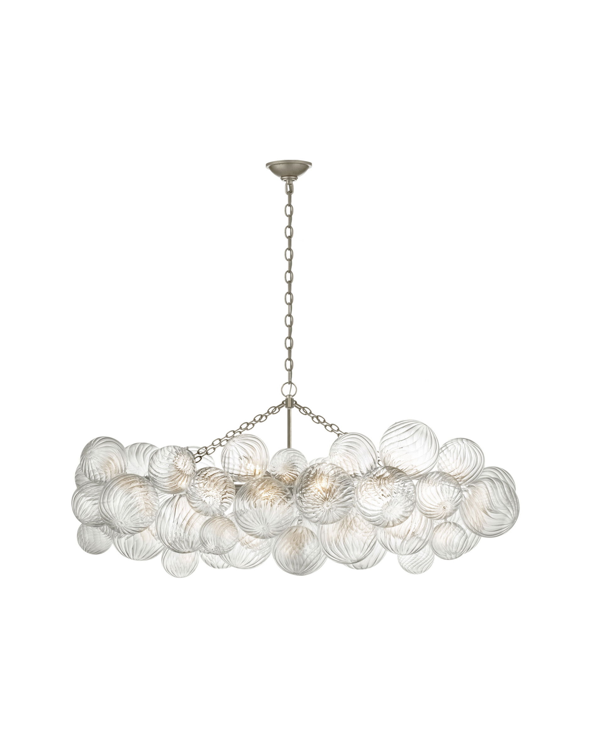 Talia Linear Chandelier Silver M