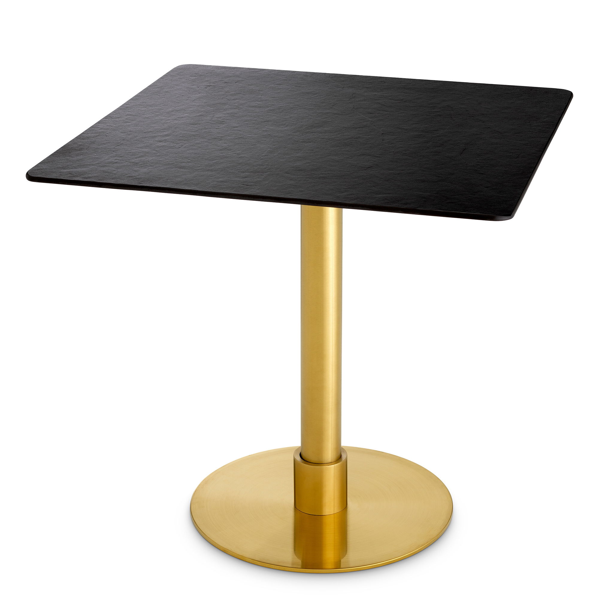 Terzo Dining Table Brushed Brass Finish