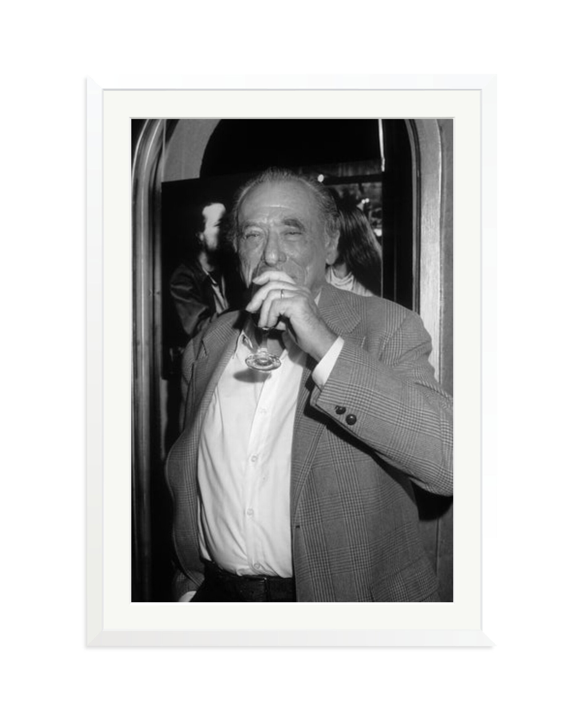 Charles Bukowski Portrait White / XXL