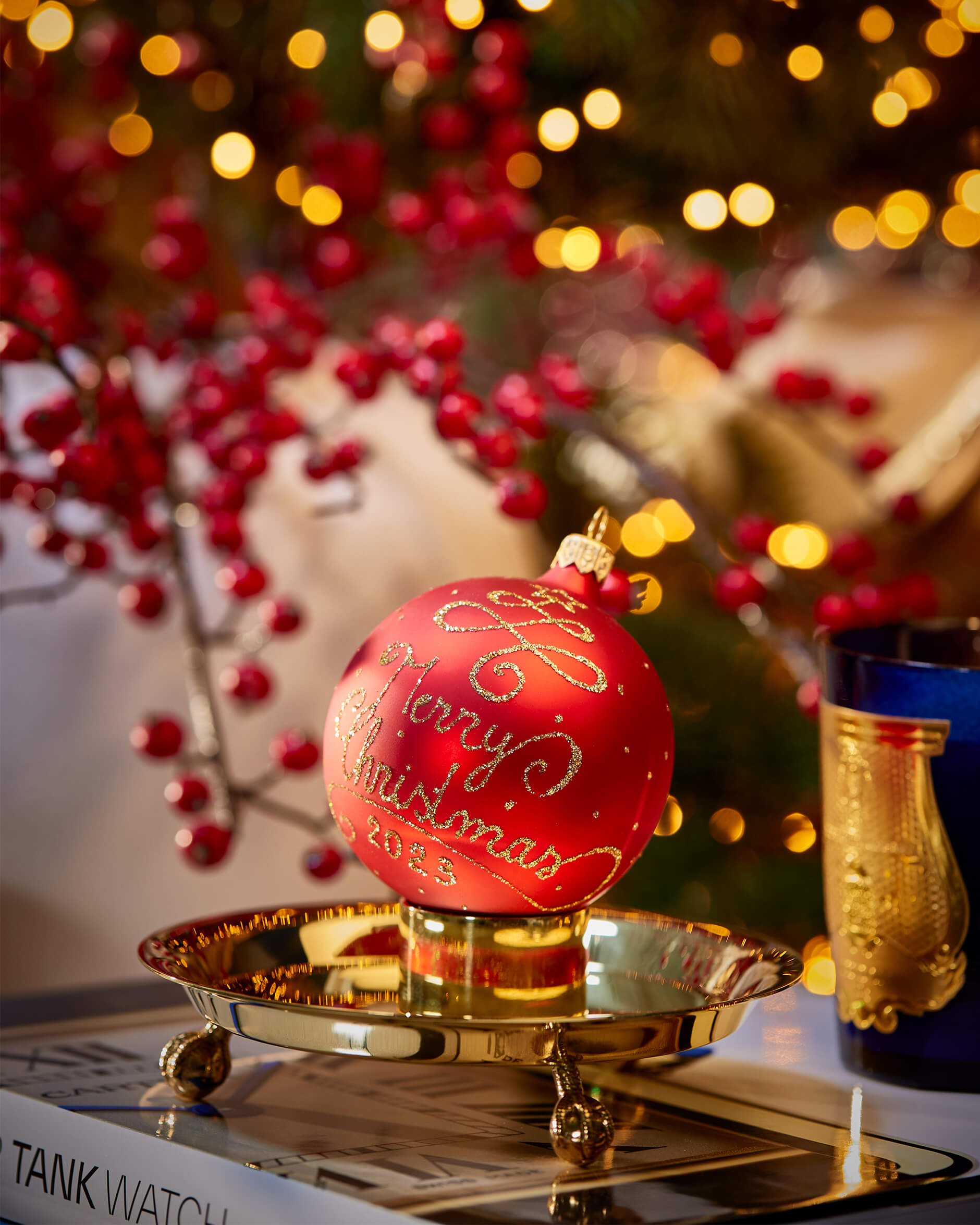 Lux Merry Christmas bauble 2023