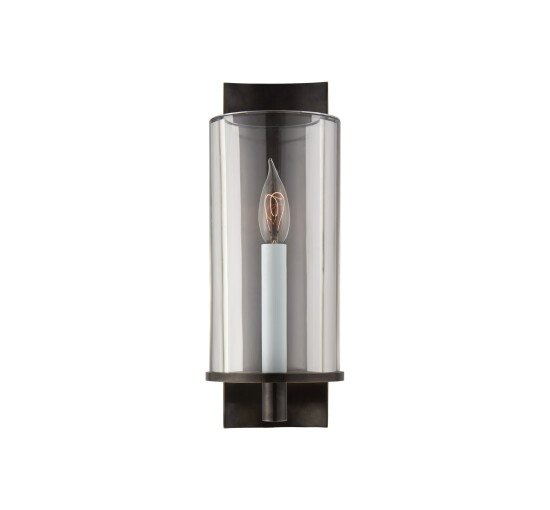 Bronze - Deauville Single Sconce Polished Nickel