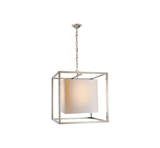 null - Medium Caged Lantern Bronze