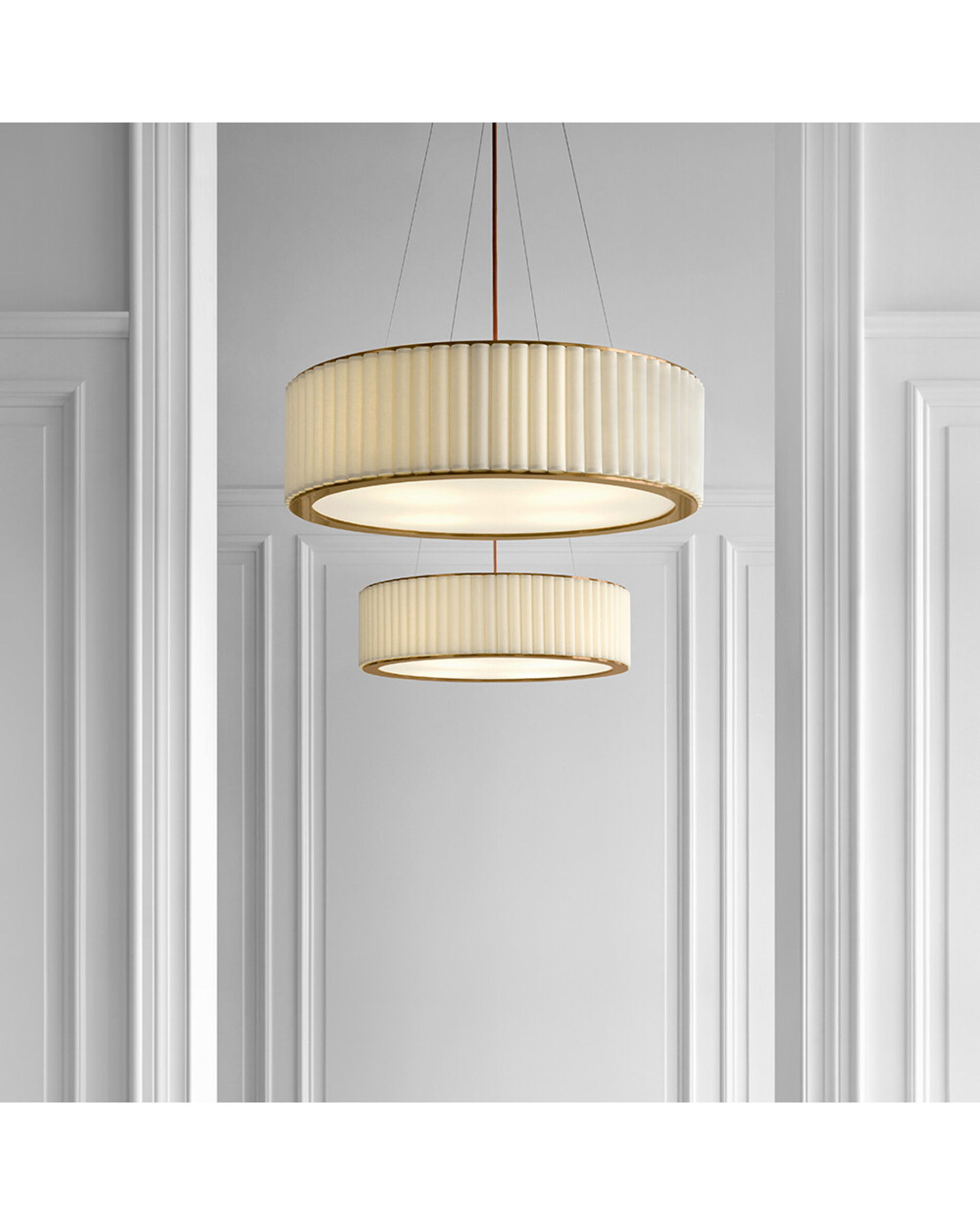 Palati taklampa antik mässing L