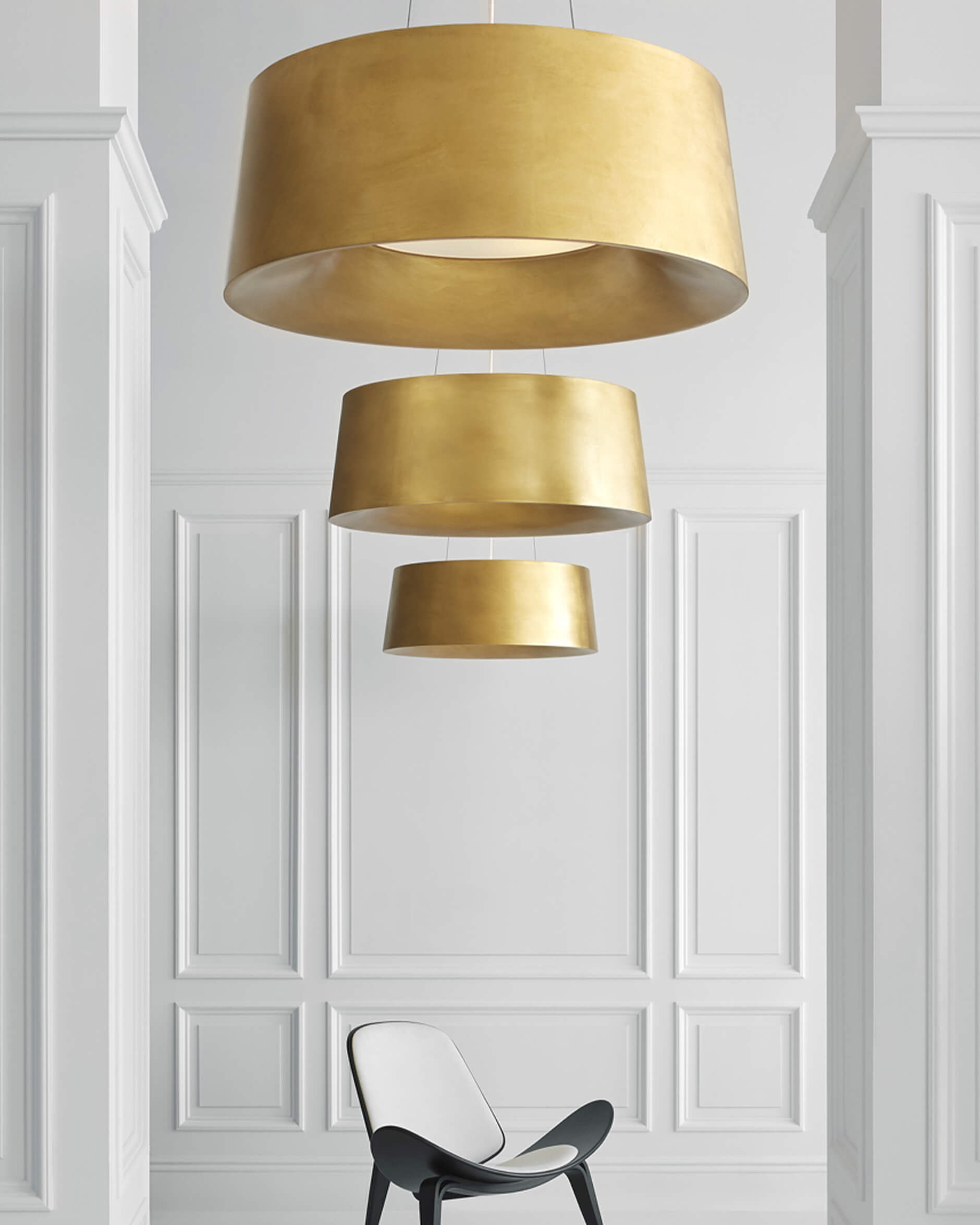 Halo taklampa svart M