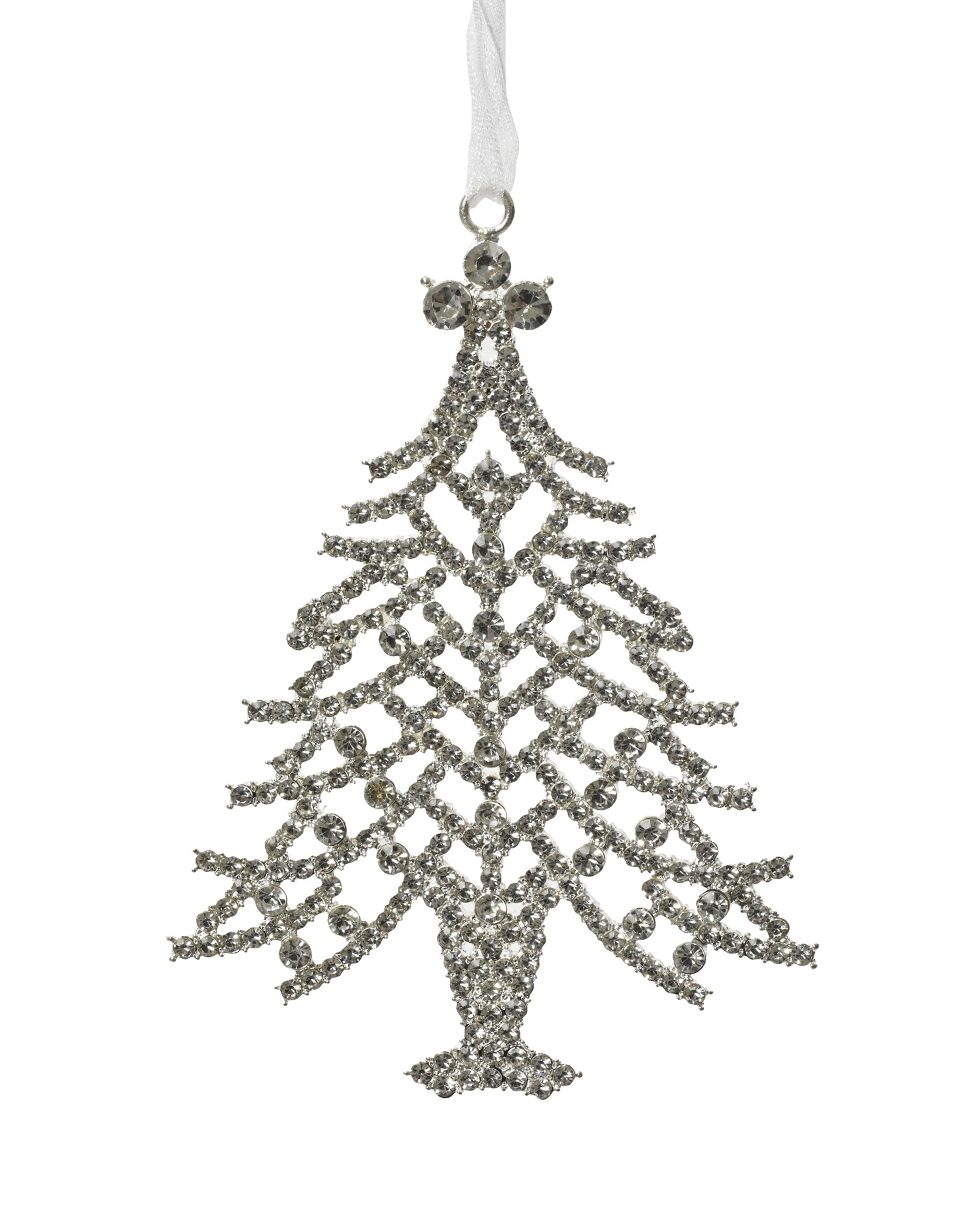 Frost kerstboomdecoratie zilver