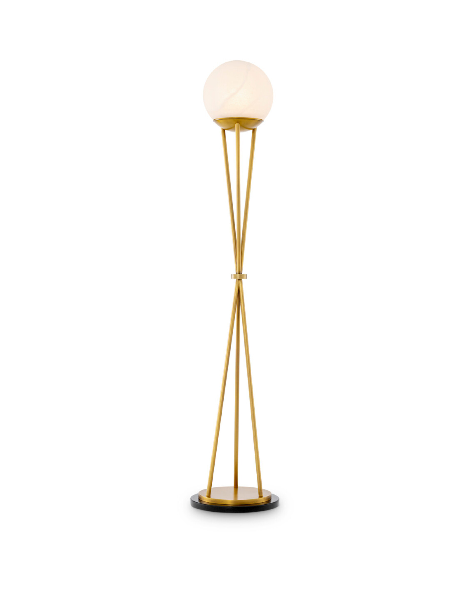 Izzy vloerlamp antiek messing