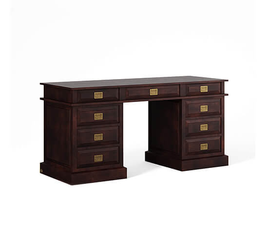 null - Wall Street skrivebord, noble newport brown