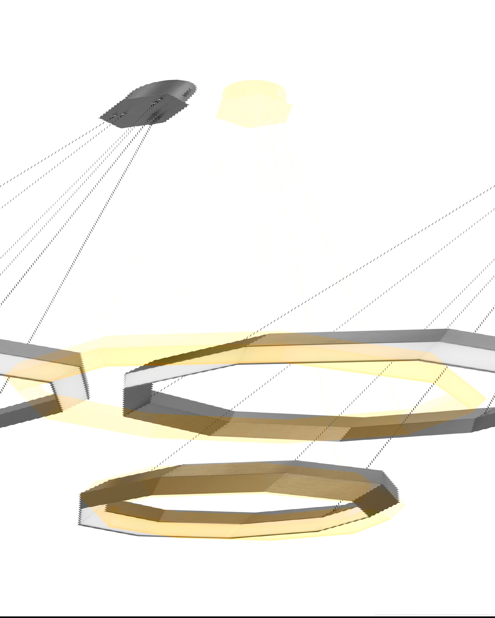 Helvetia taklampa mässing