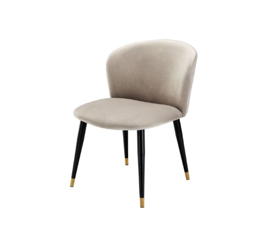 Roche beige velvet - Volante dining chair velvet roche dark green
