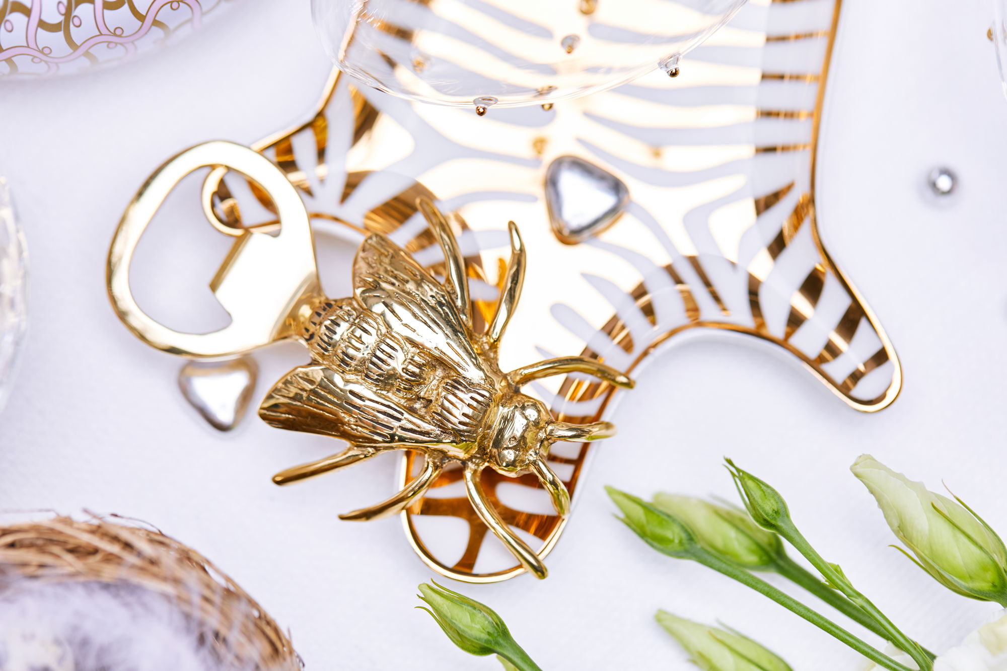 Bi flasköppnare mässing