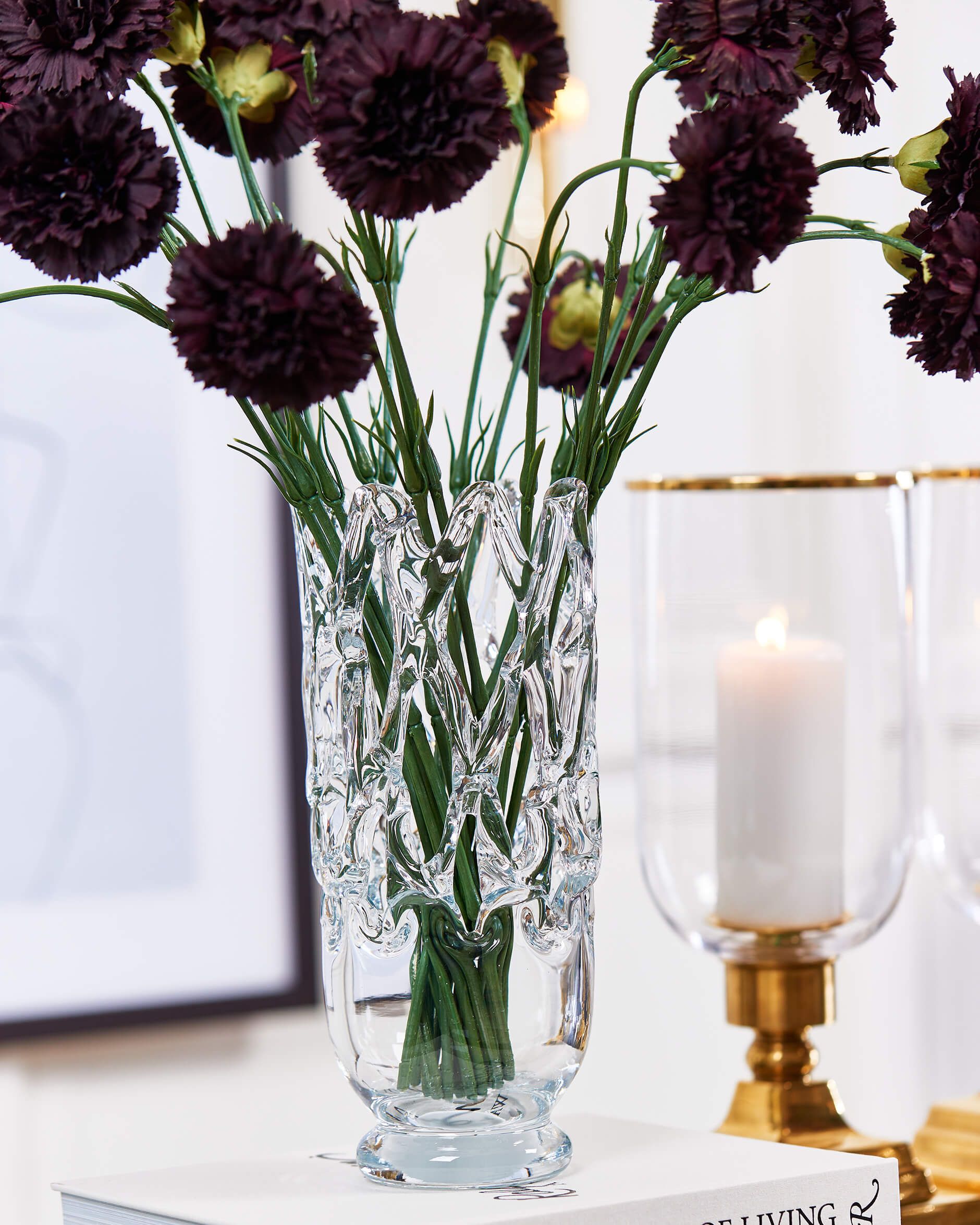 Nejlika snittblomma vinröd