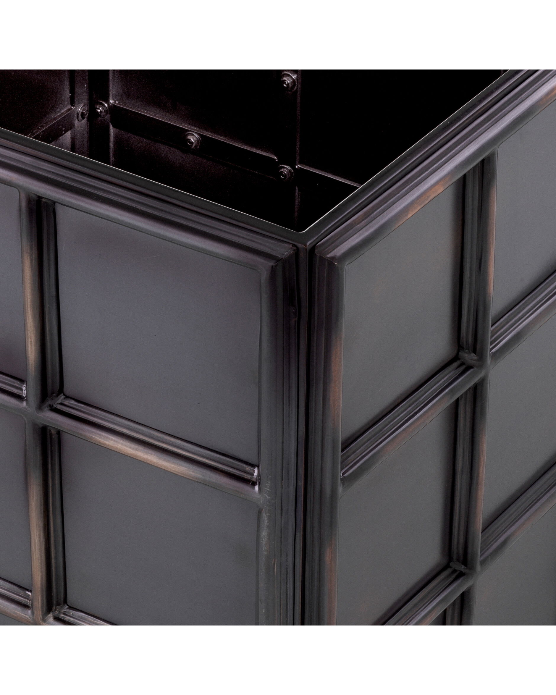 Grid planteringslåda antik brons