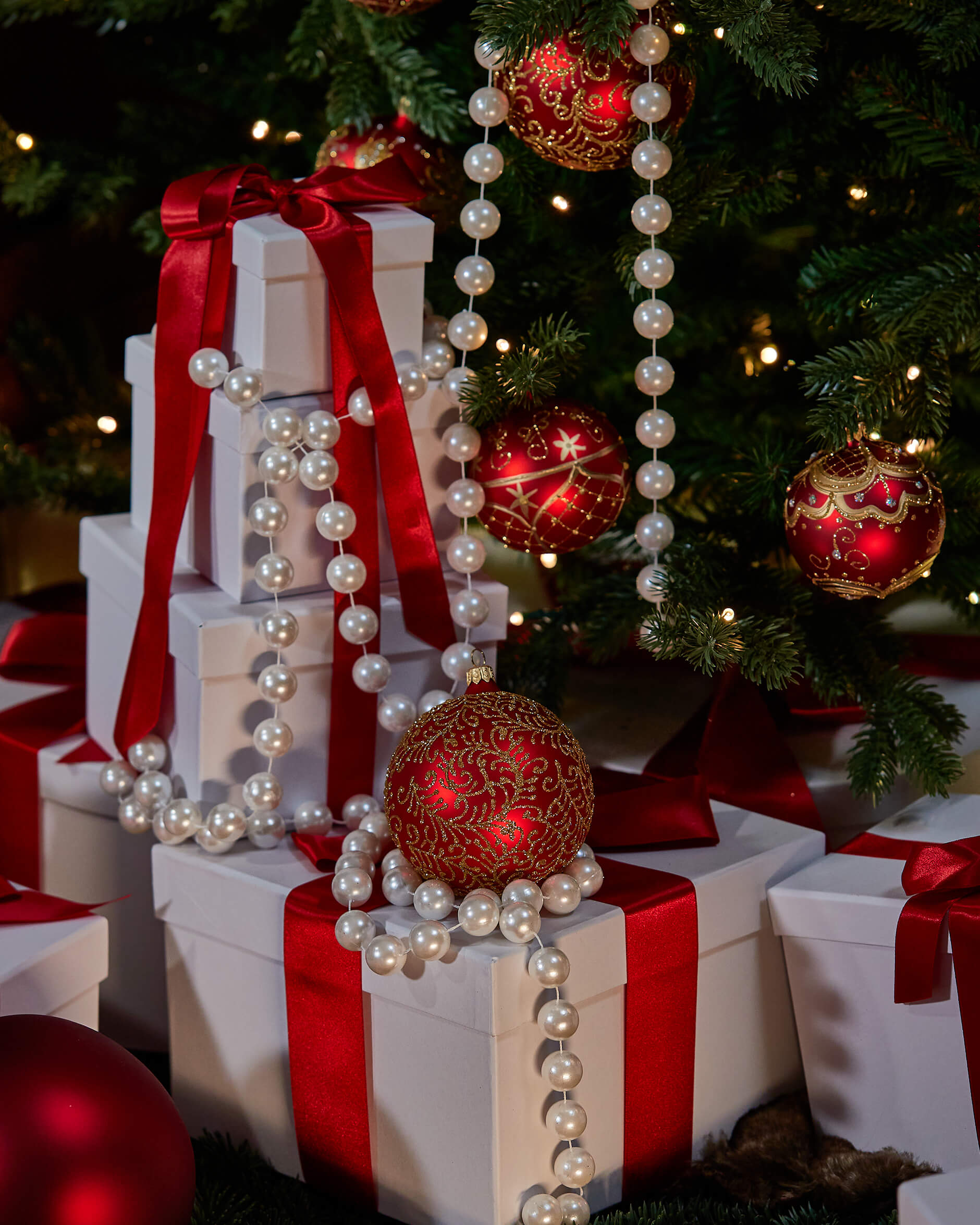 Helmiköynnös, valkoinen 270cm