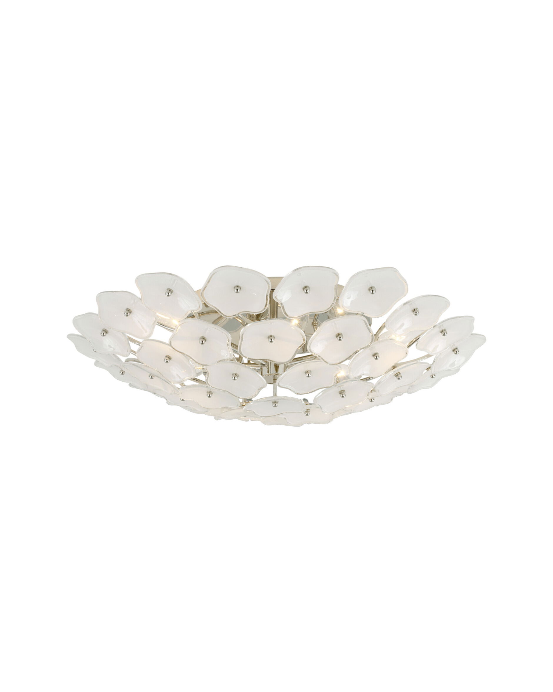 Leighton plafond nickel/cream L