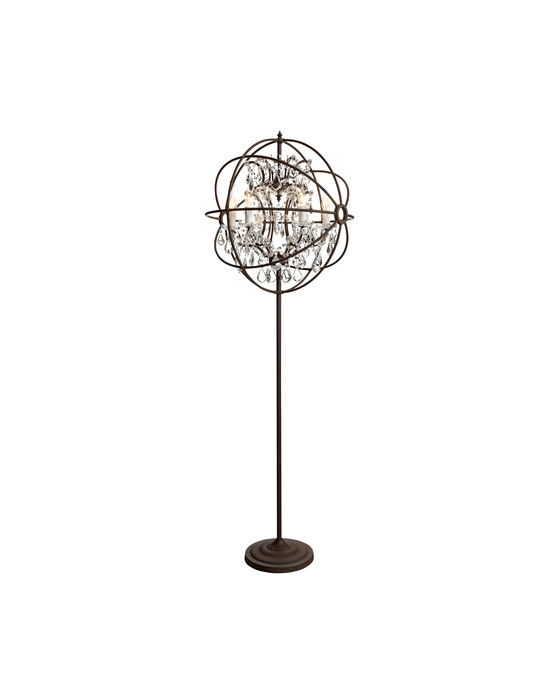 Rome gulvlampe antik krystal