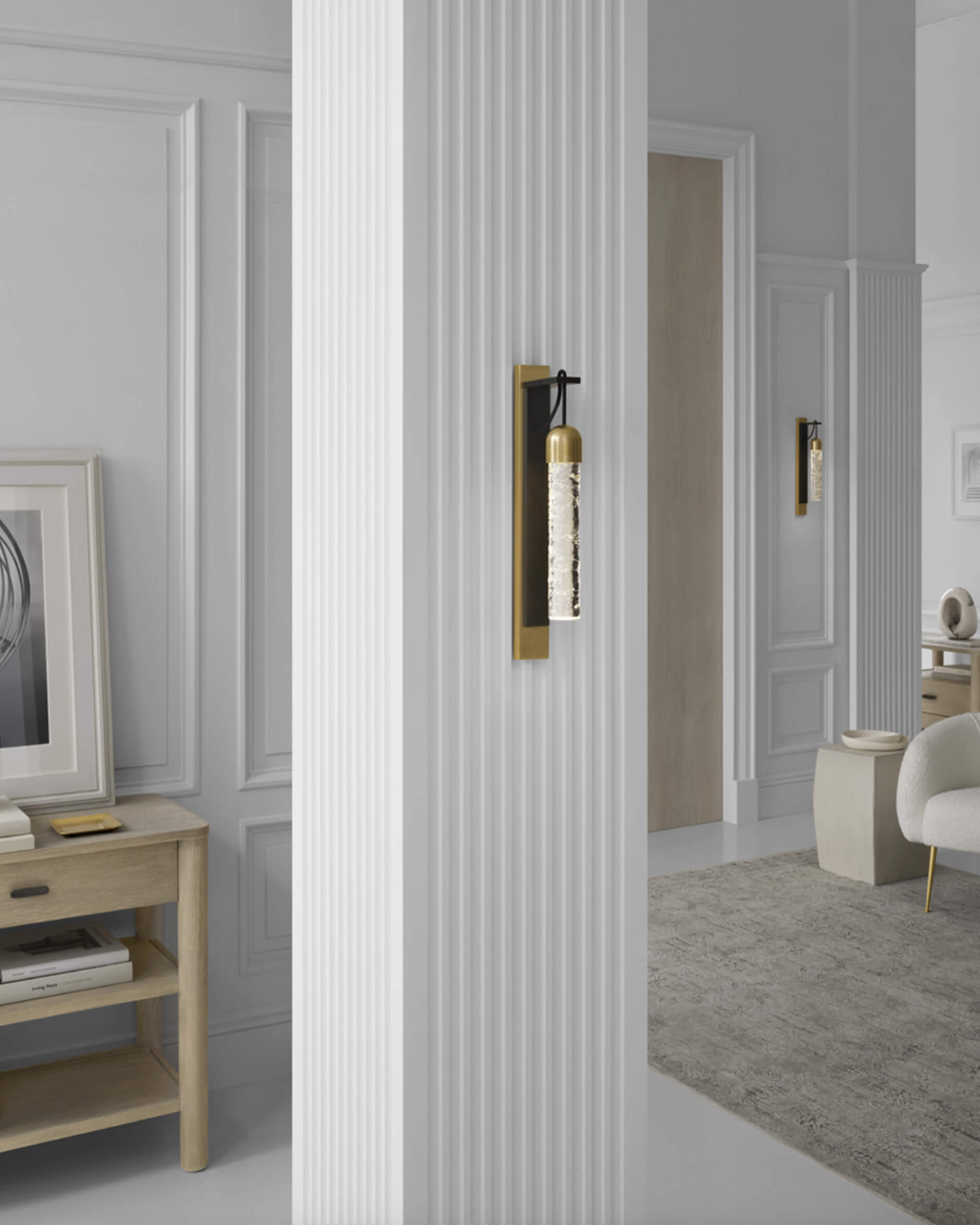 Reve Tube vägglampa brons