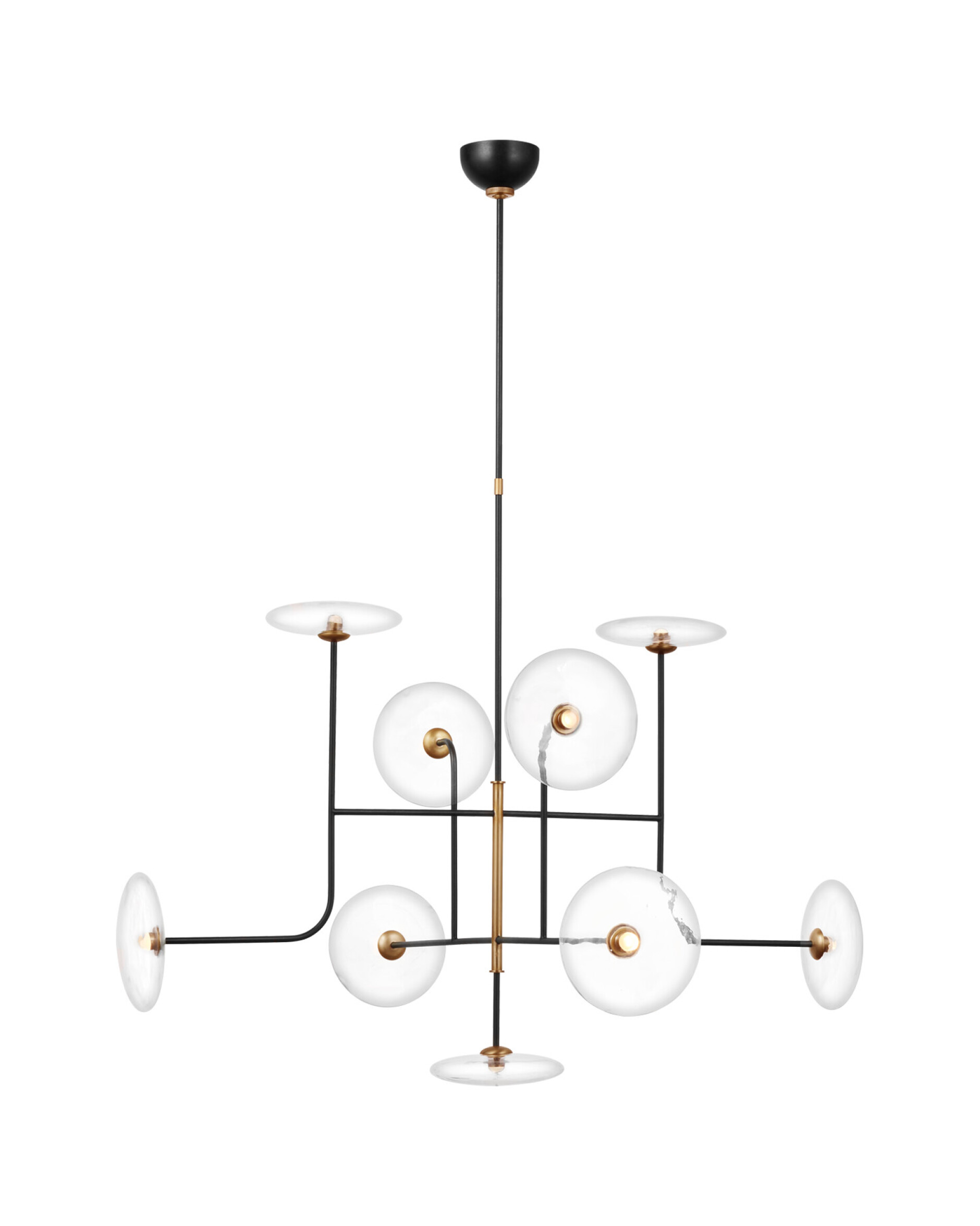 Calvino Arched takkrona svart XL