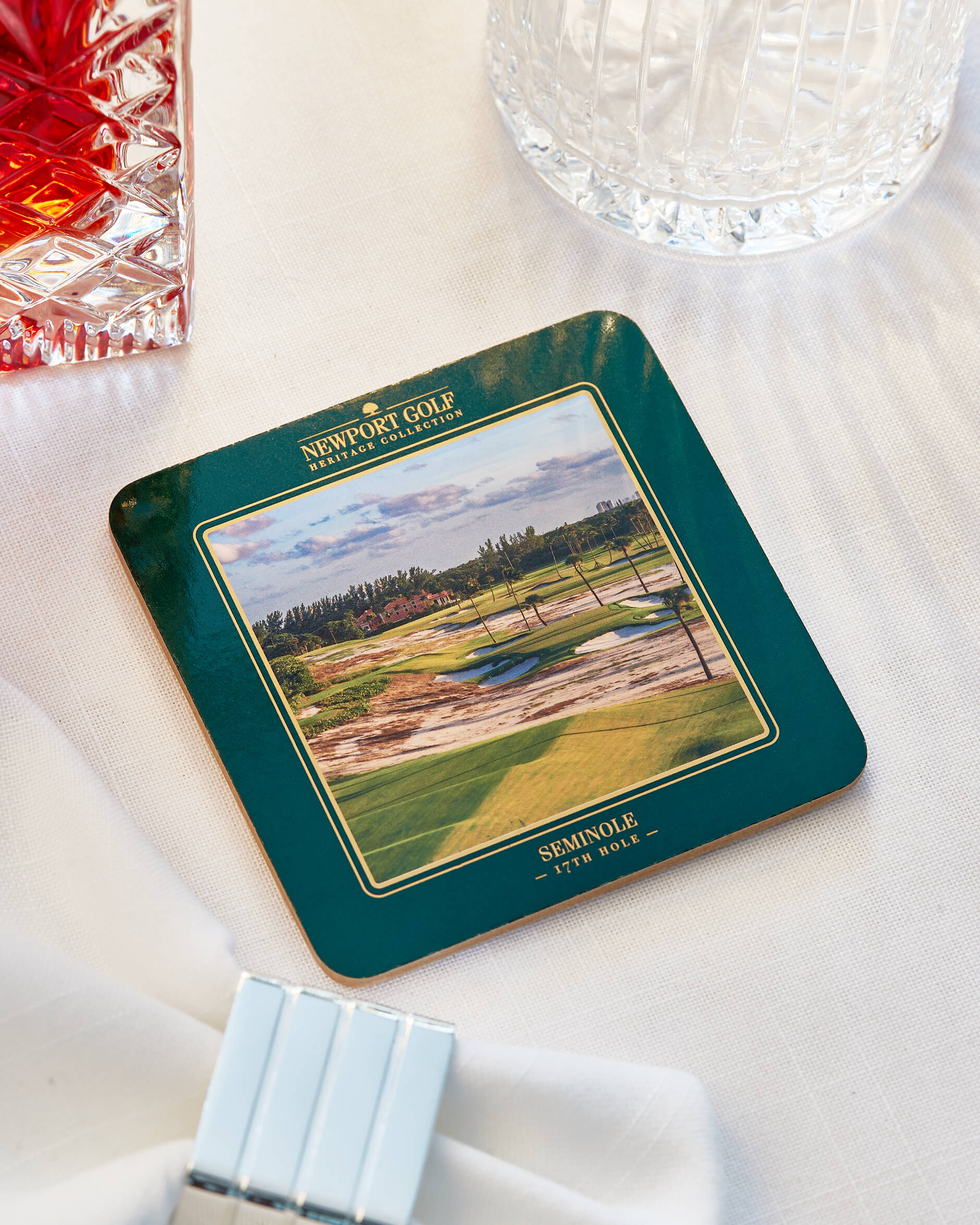 Clubhouse glasunderlägg grön 6-pack