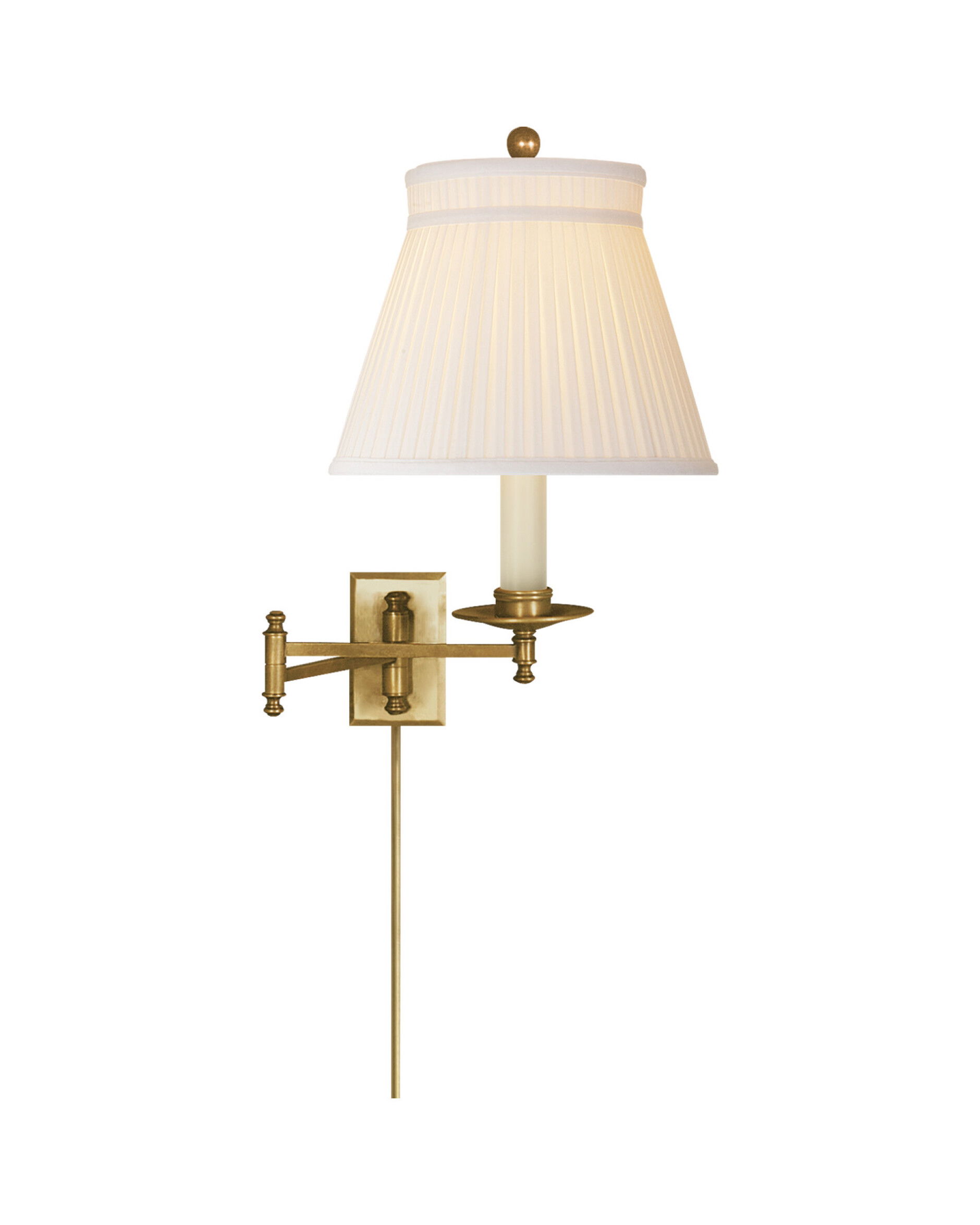 Dorchester vägglampa antik mässing/silke