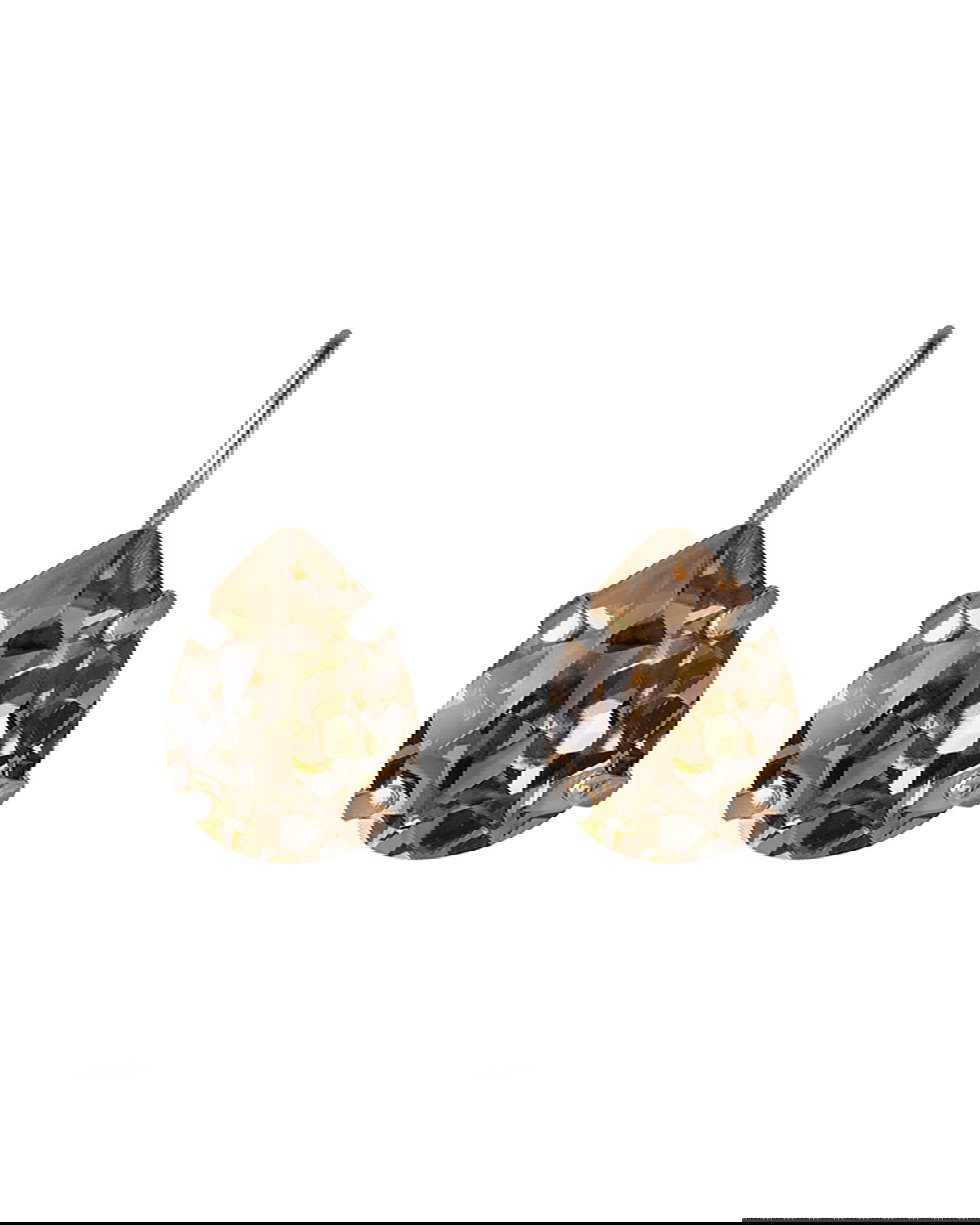 Mini Drop Clasp örhängen greige rhodium