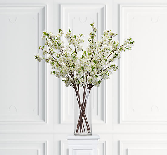 Wit - Cherry Blossom Branch White