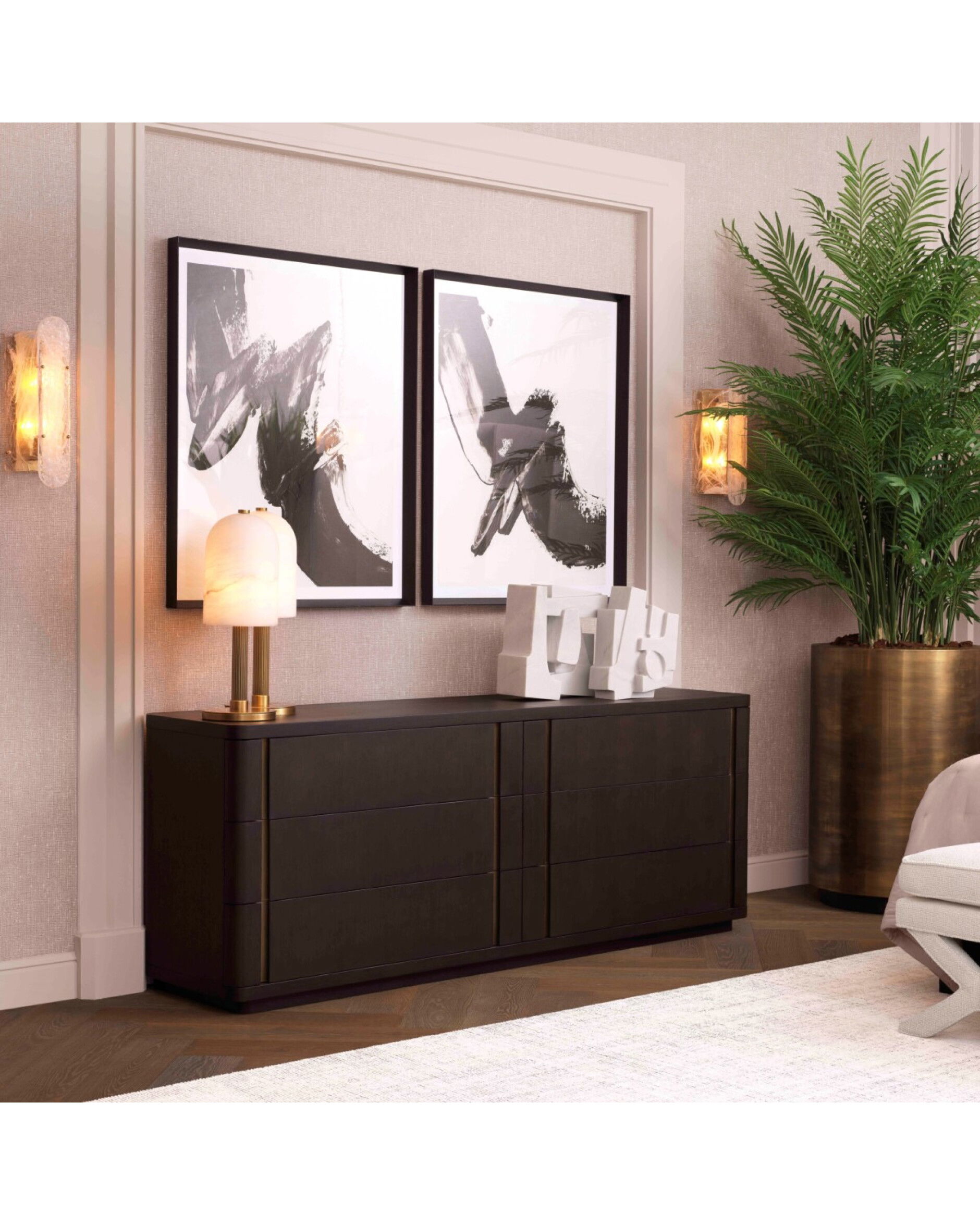 Modesto byrå mocha oak