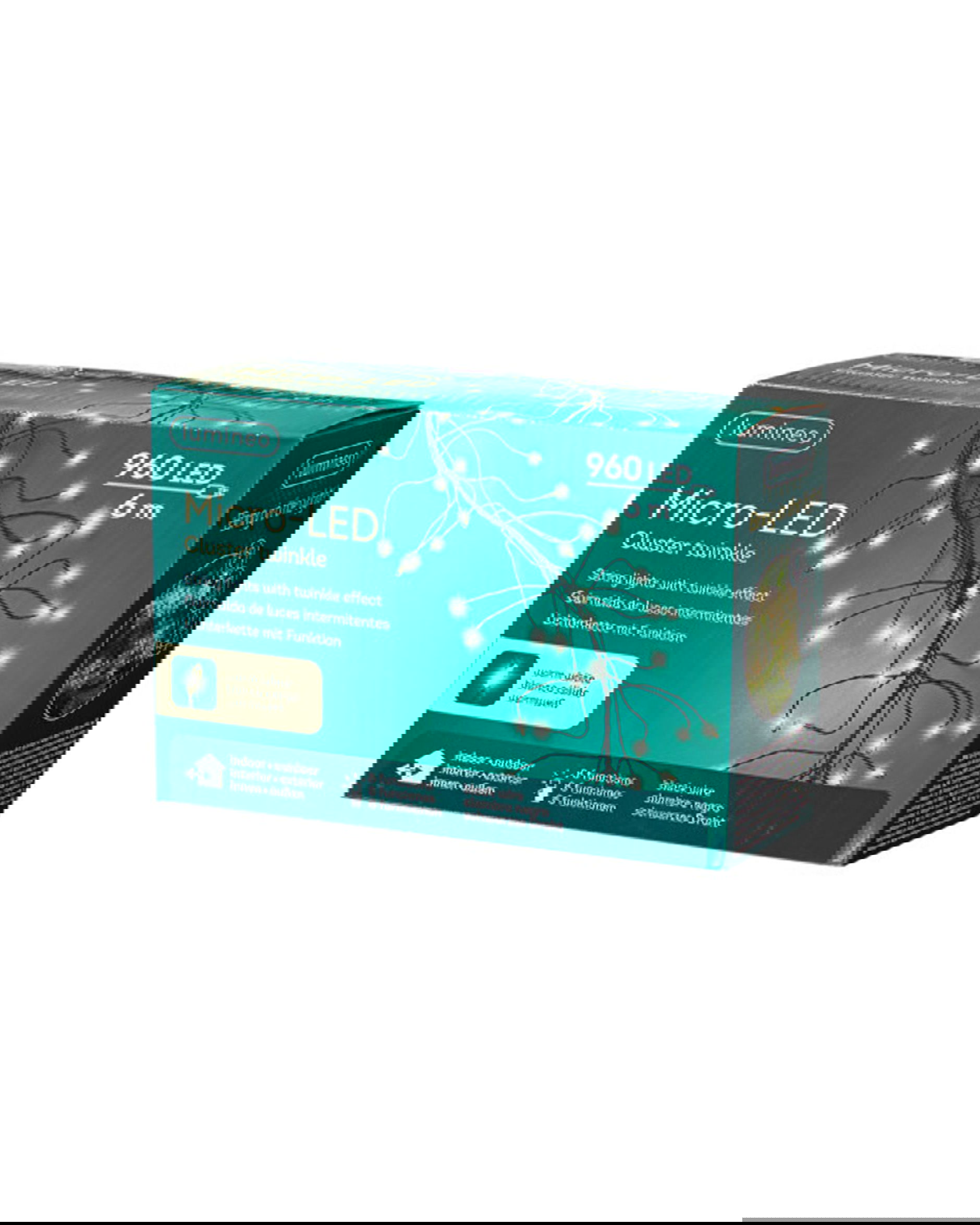 Kerstboomverlichting zwart