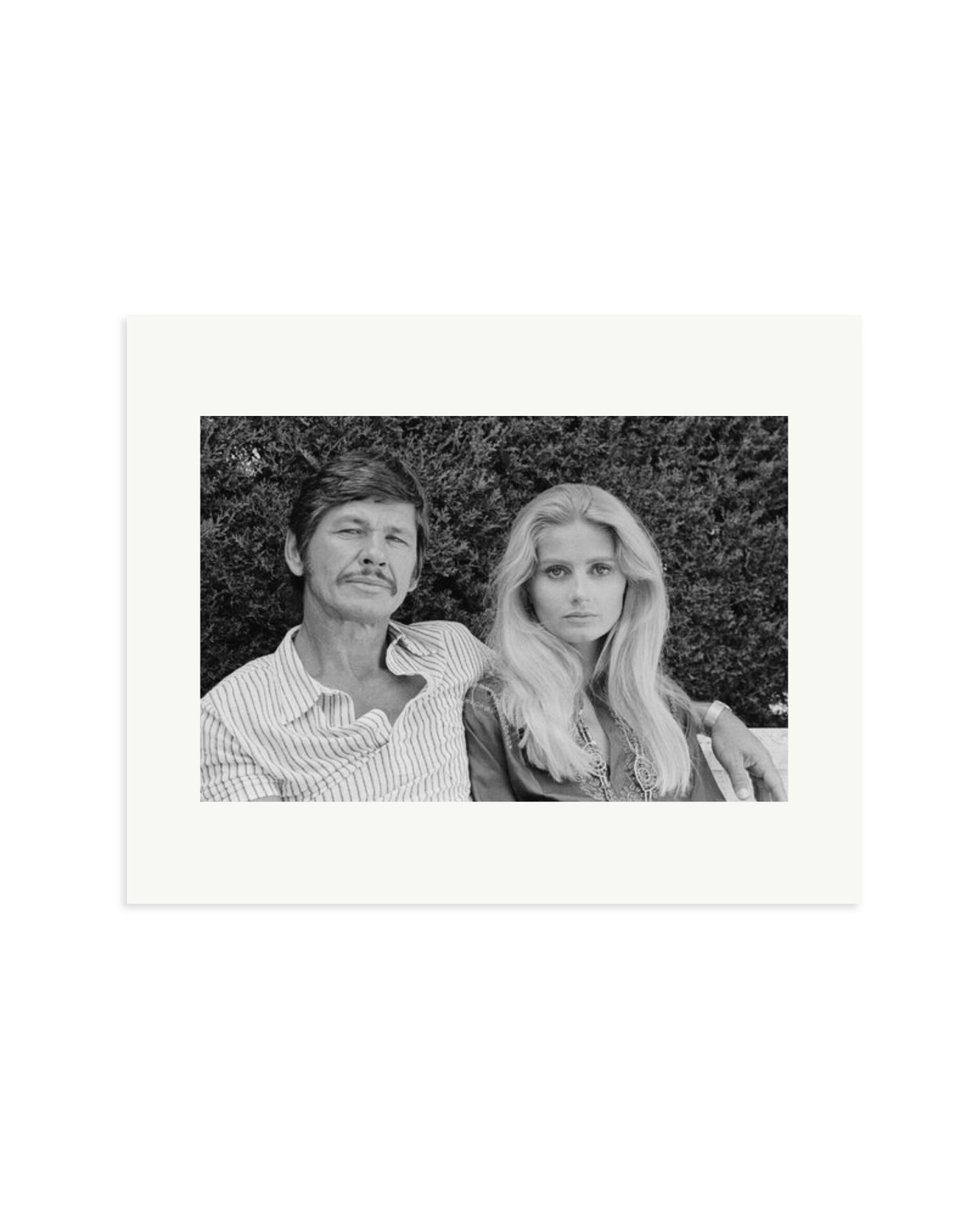 Charles Bronson and Jill Ireland Print Only / Medium