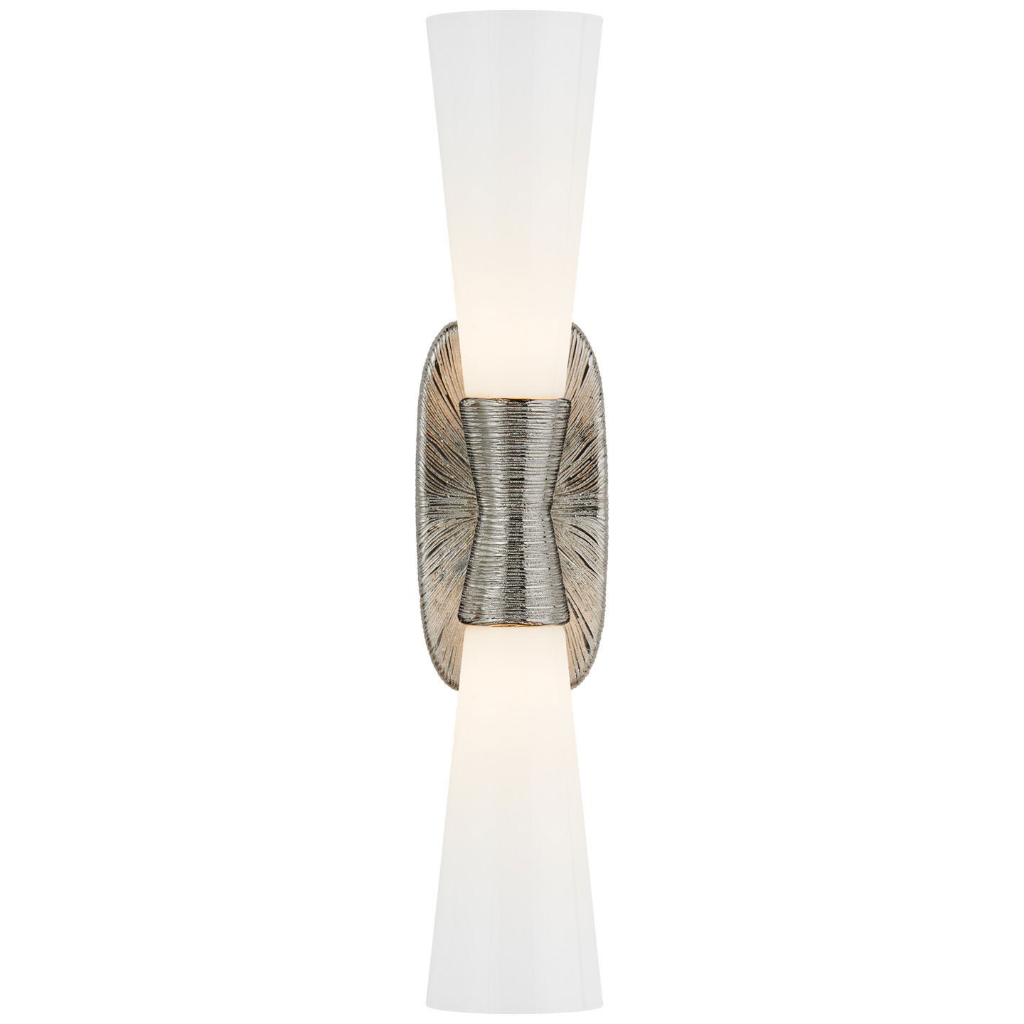 Utopia Large Double Bath Sconce Polished Nickel