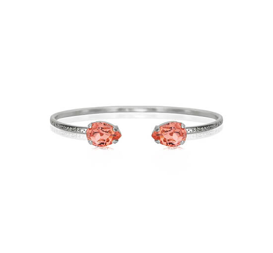 null - Petite Drop armbånd black diamond rhodium