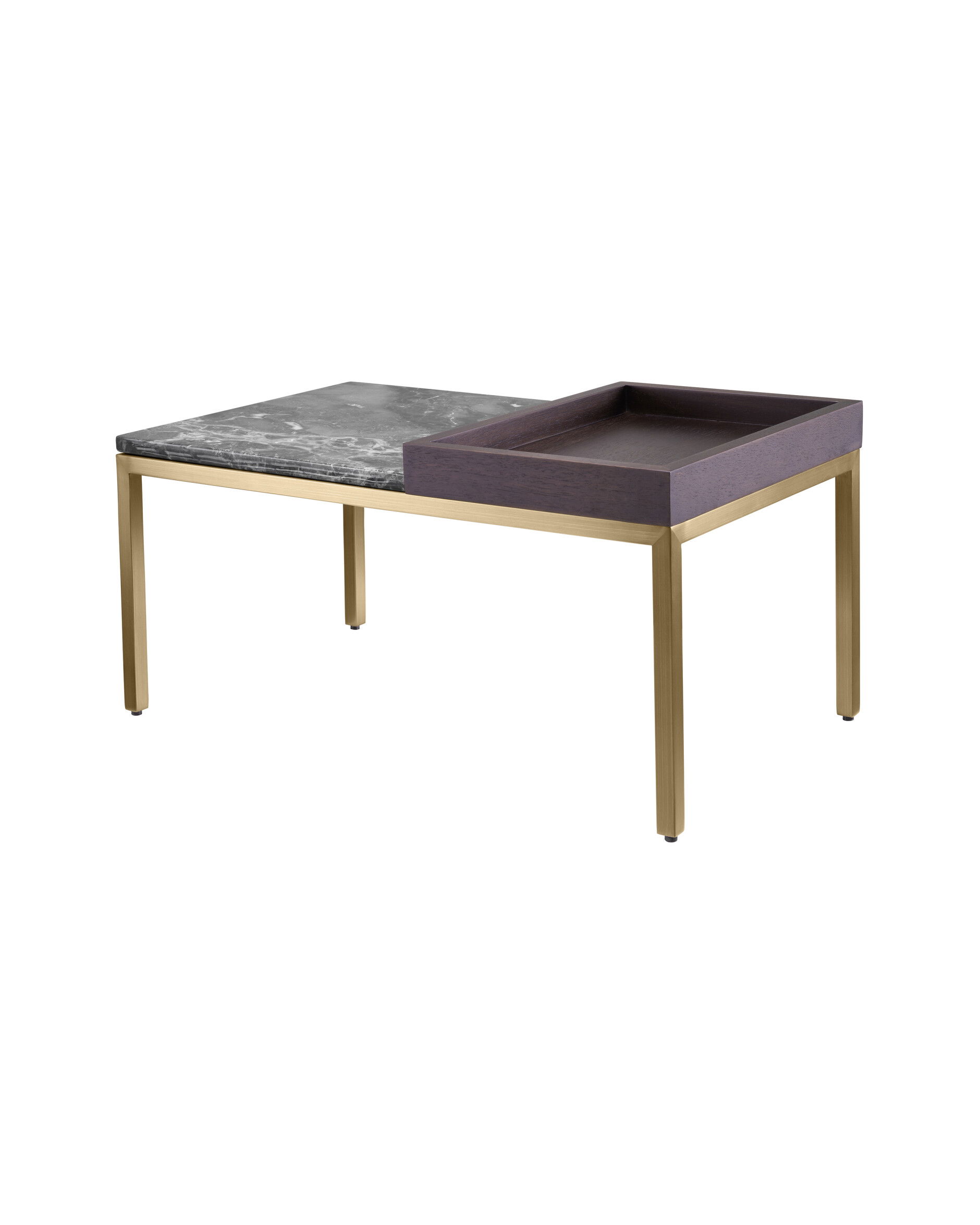 Forma sidobord borstad mässing