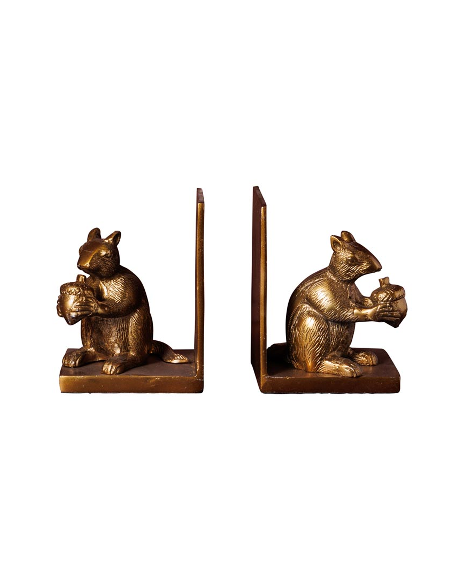 Grantham Squirrel Bookend, Gold