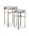 Hoxton Side Table Brushed Steel Set of 2