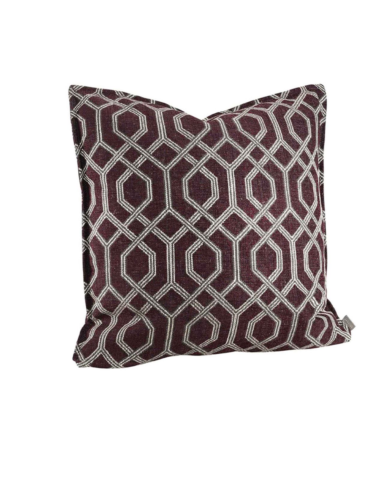 Prese kuddfodral aubergine