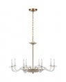 Brigitte Chandelier Antique Brass L