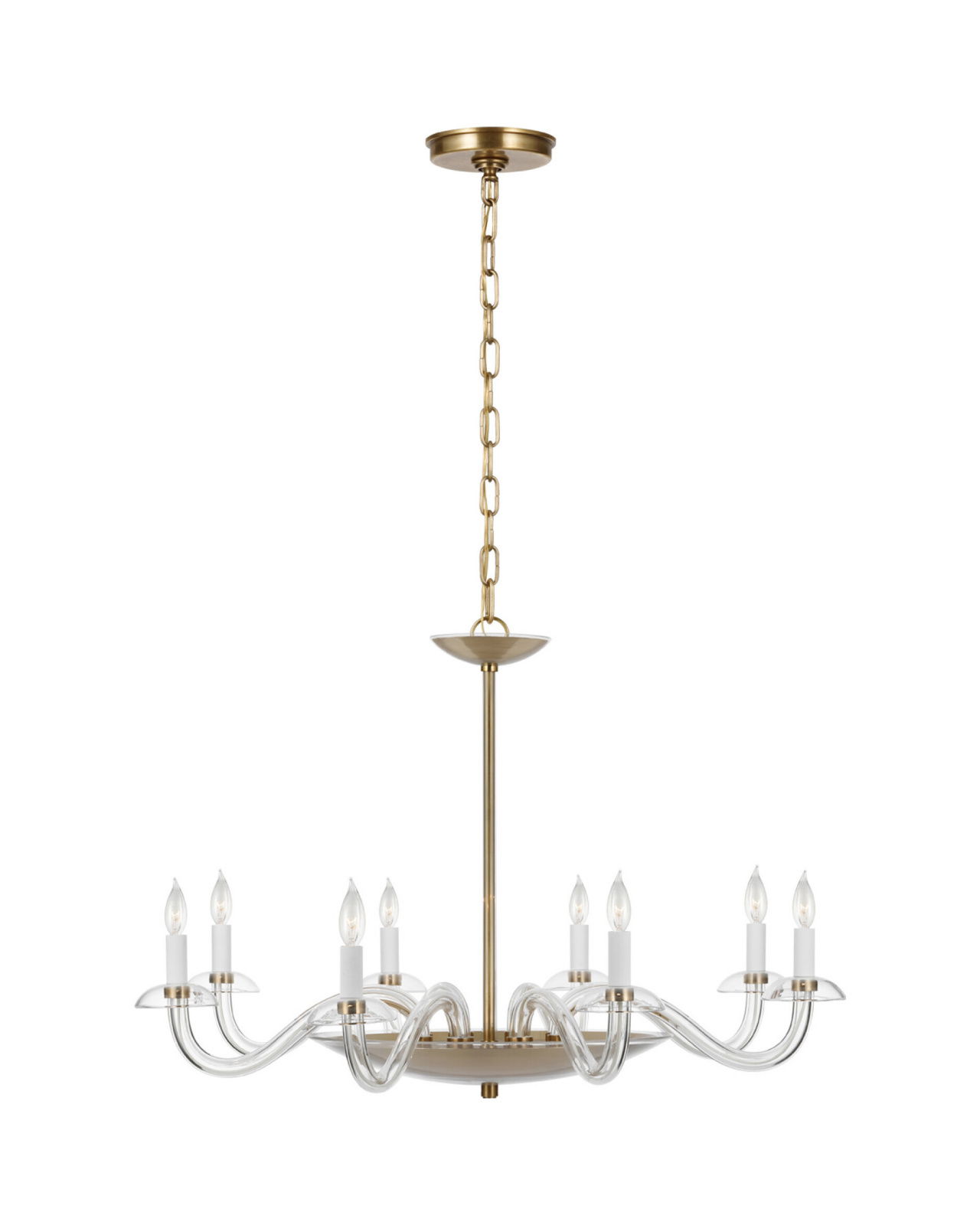 Brigitte Chandelier Antique Brass L