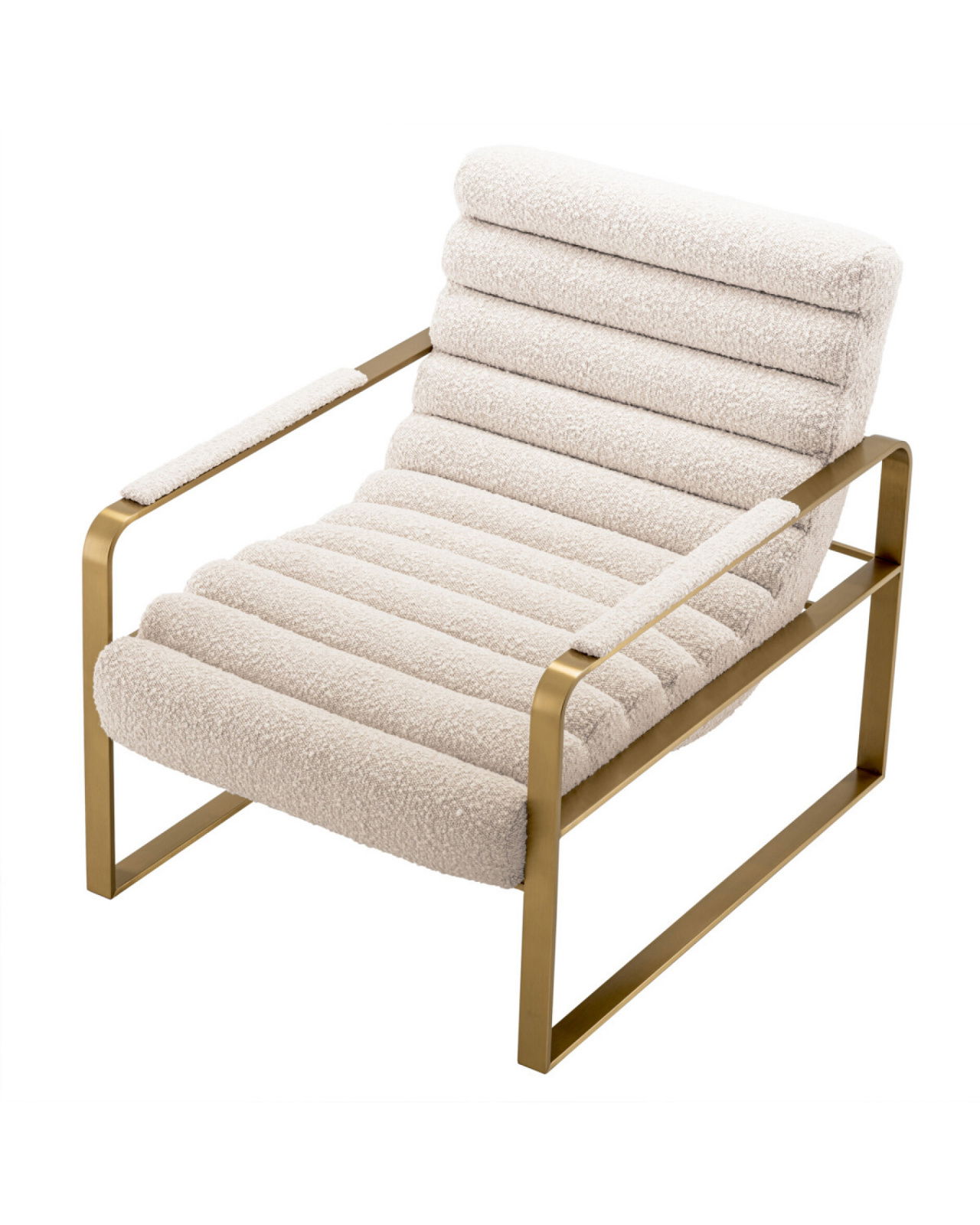 Olsen fauteuil bouclé crème