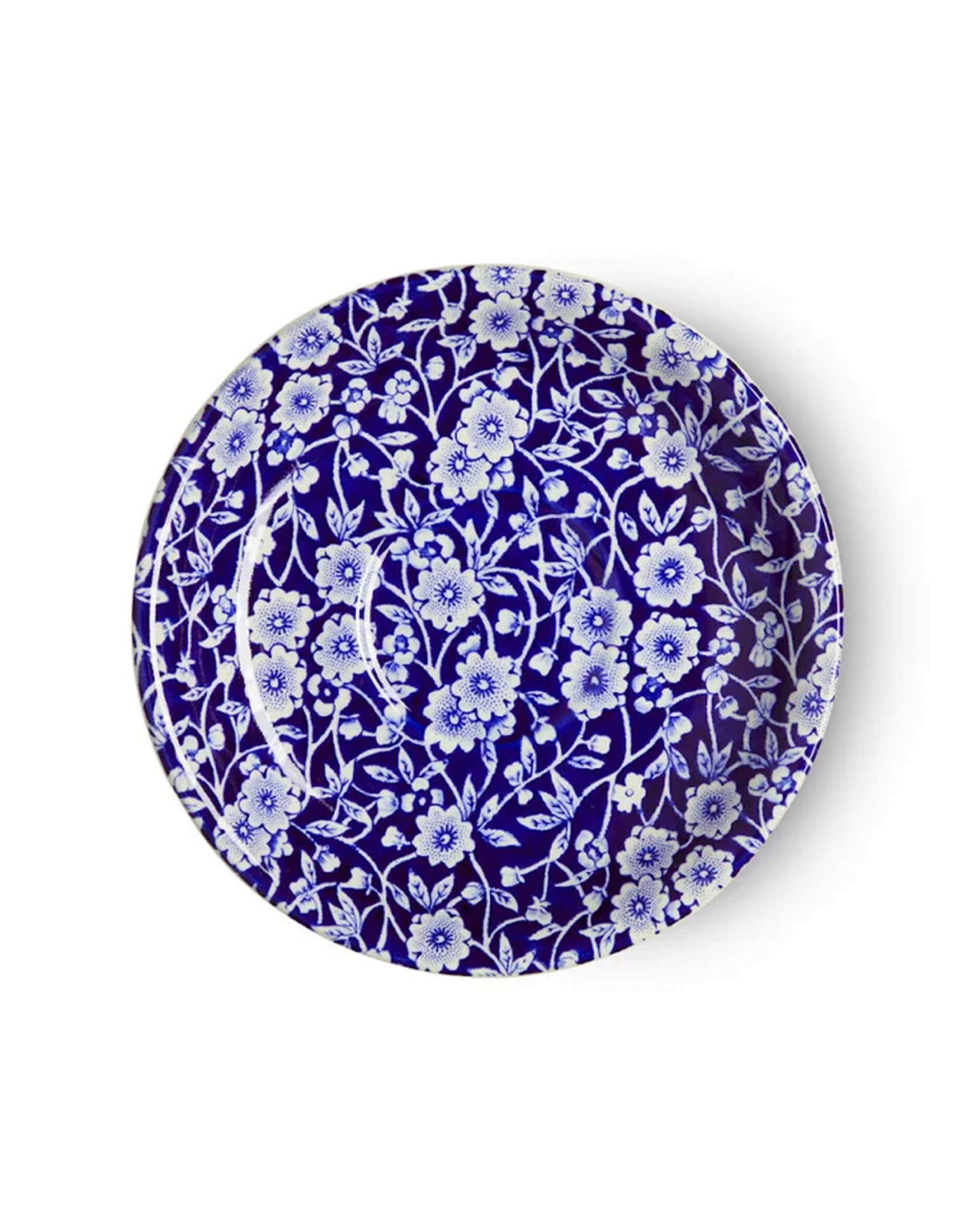 Blue Calico Saucer Blue/White