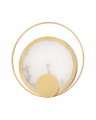 Coil Wall Sconce Aged Brass
