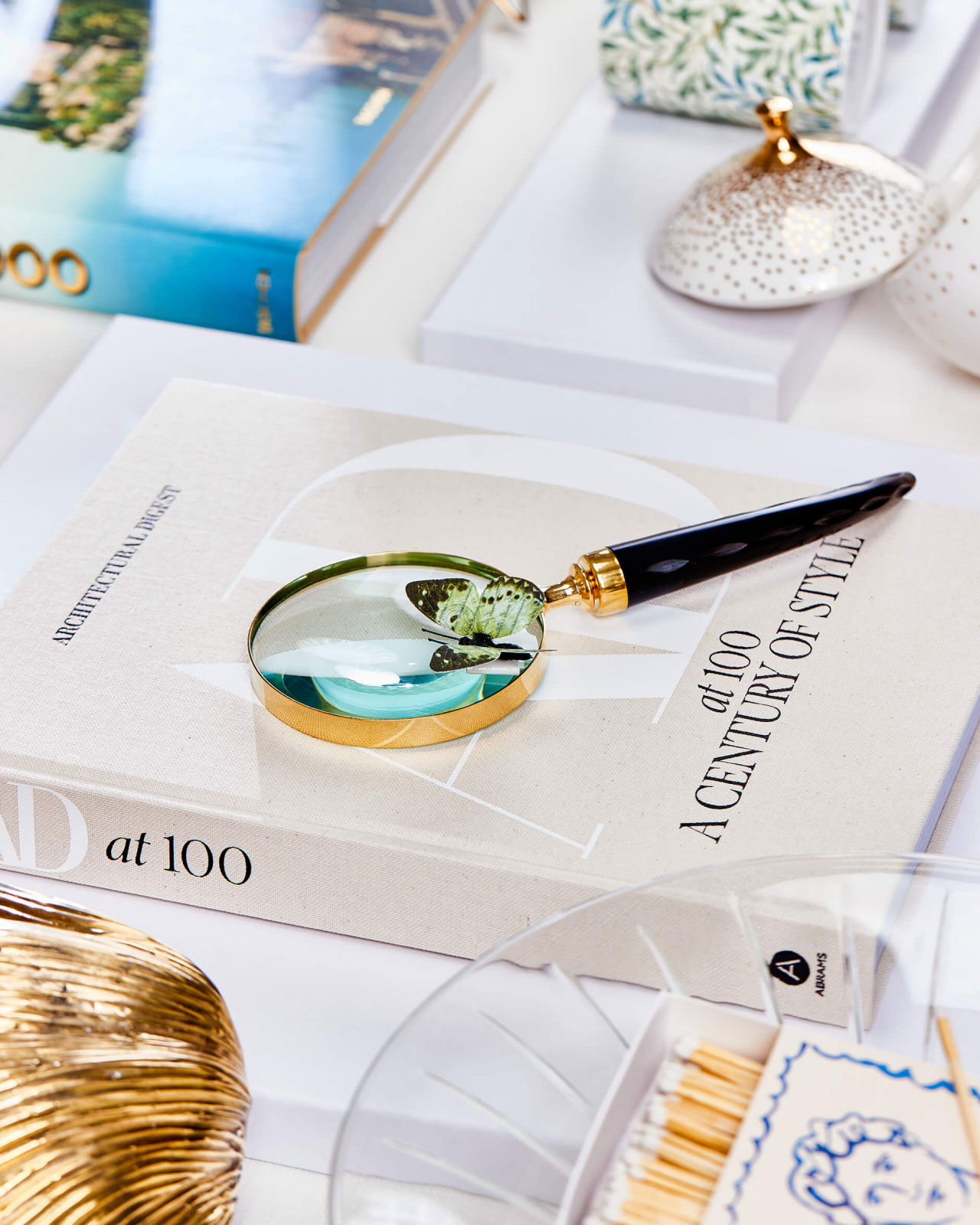 Horn-suurennuslasi musta