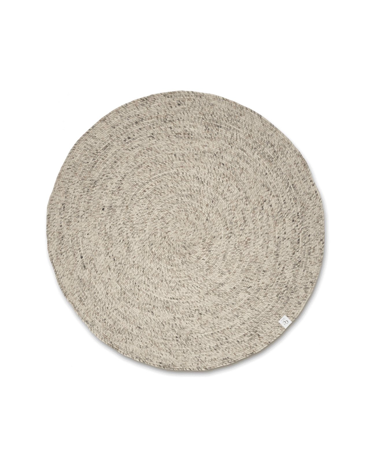 Merino-matto pyöreä natural beige