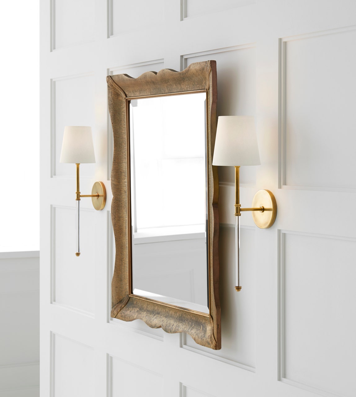 Camille Sconce Antique Brass