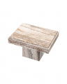 Sartoria Side Table Silver Travertine