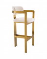 Donato Bar Stool Bouclé Cream