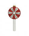 Lola Lollipop Ornament Red/White