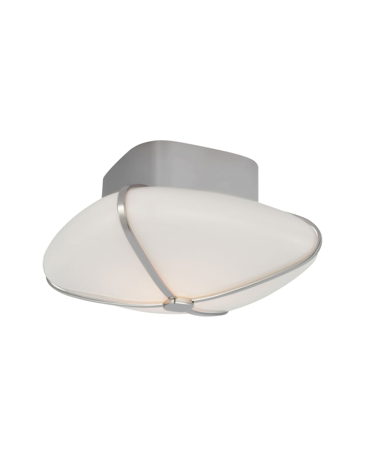 Fondant 9" Flush Mount Nickel